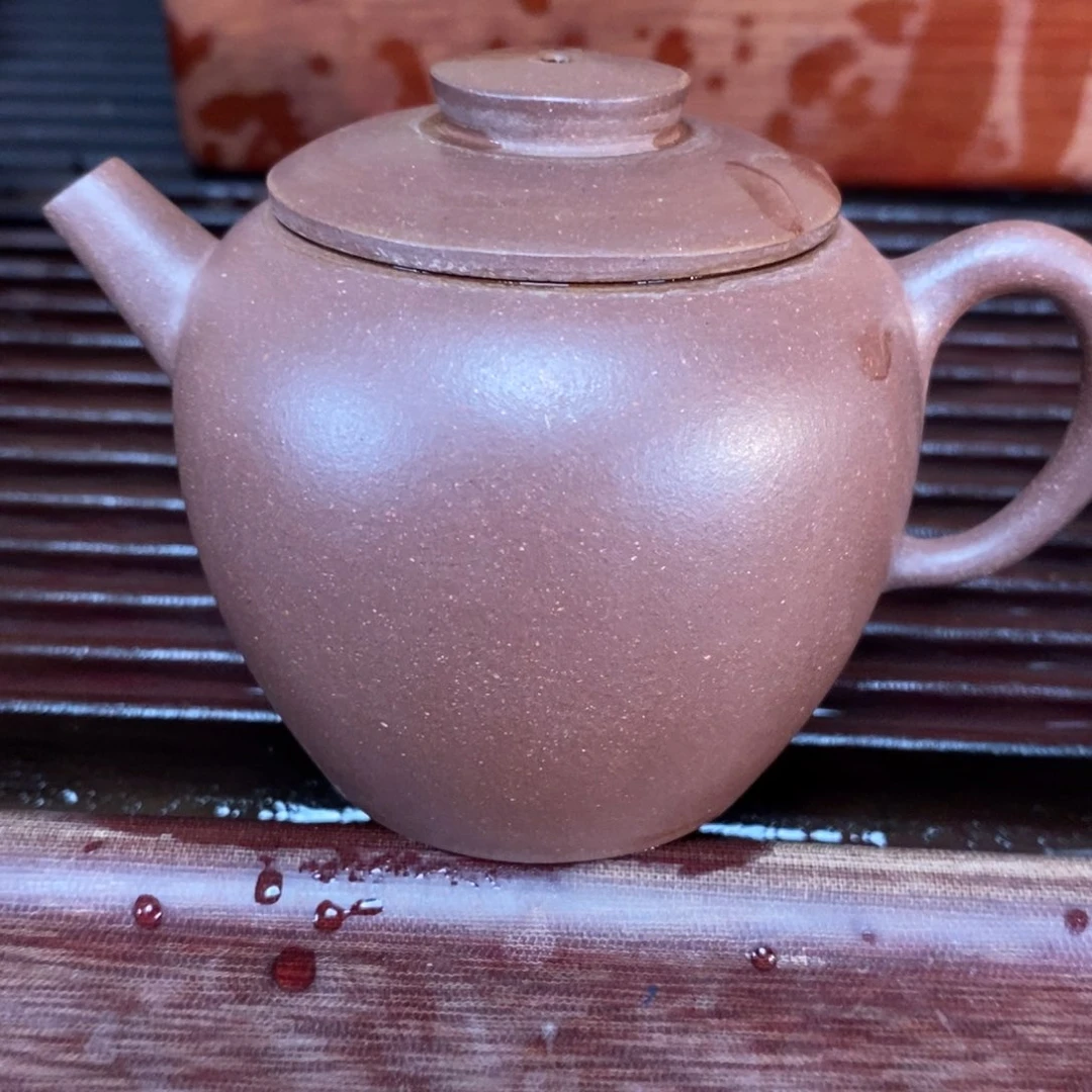 茶壶紫砂高端130cc紫泥巨轮