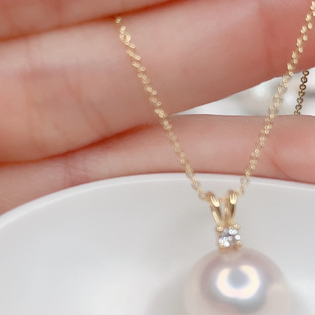 合金淡水珍珠吊坠(赠链)