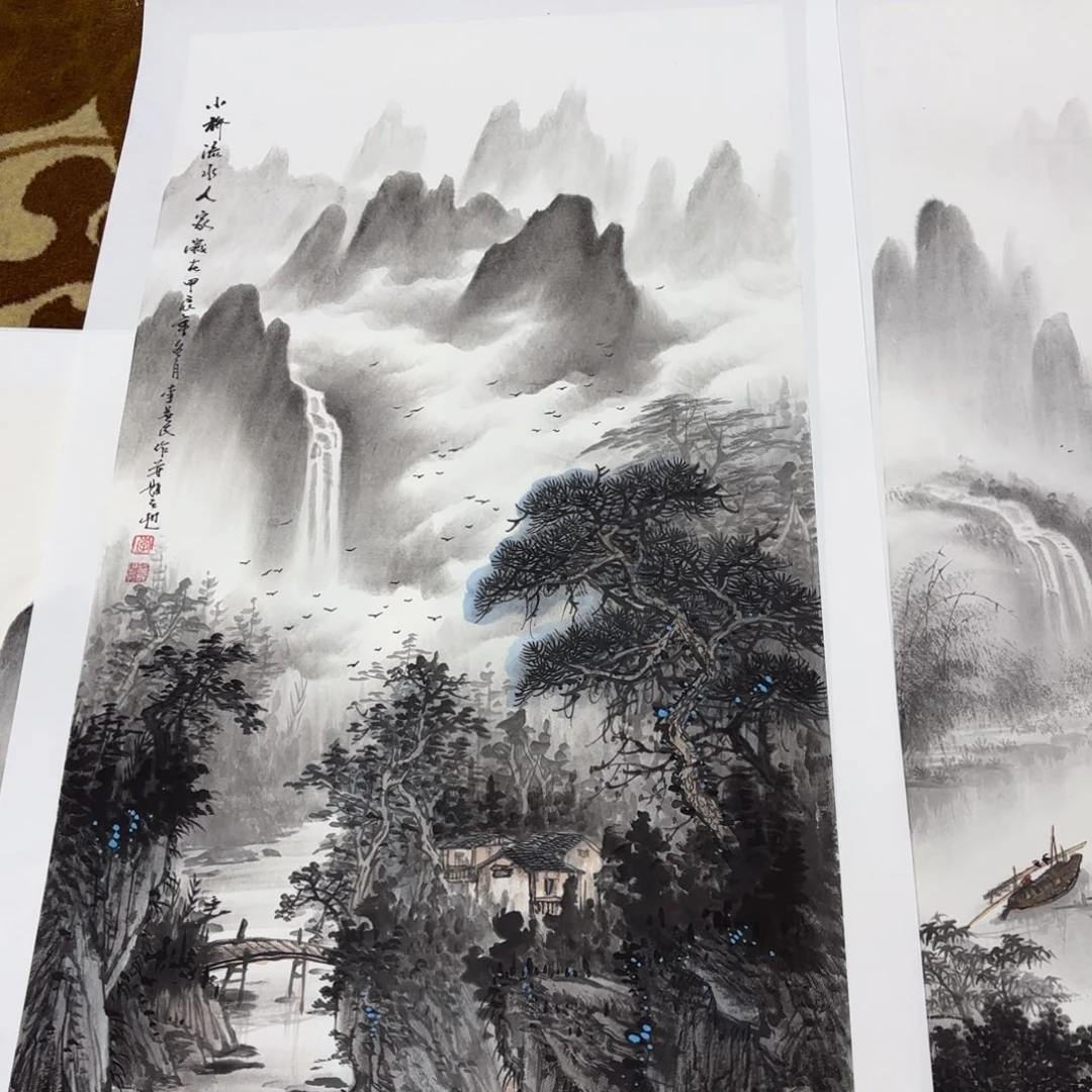 国画彤**8李益民四尺李欣主播