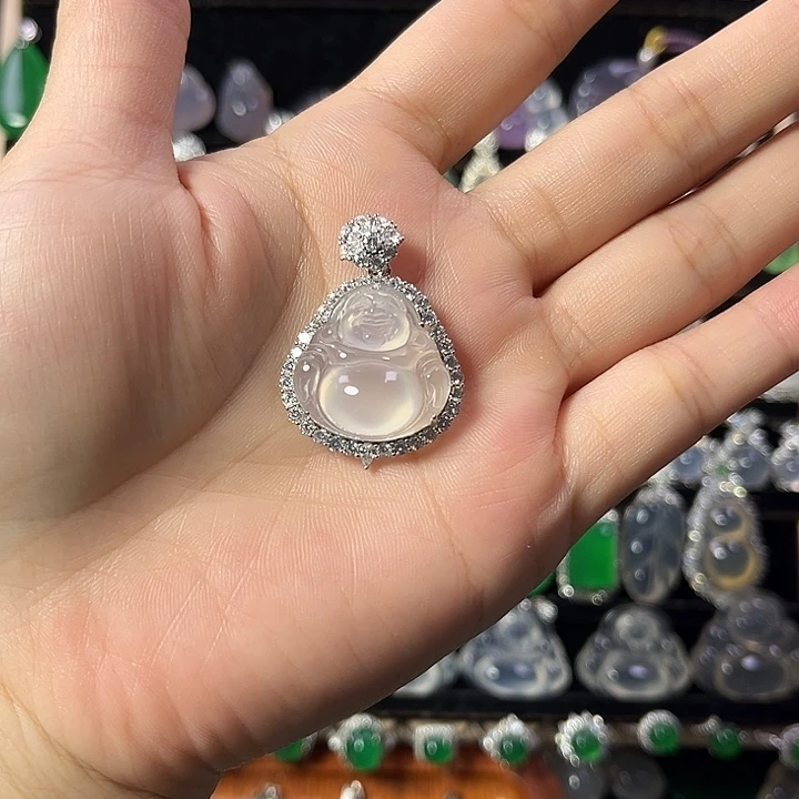 玛瑙/玉髓颈饰银S925镶嵌