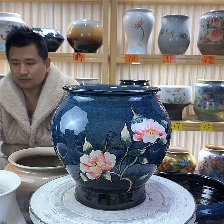 罐陶瓷陶瓷付出过程