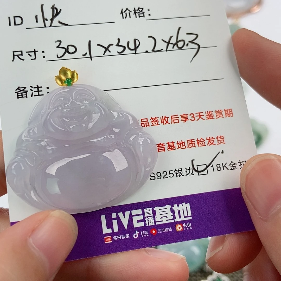 颈饰未镶嵌翡翠快***精翡翠