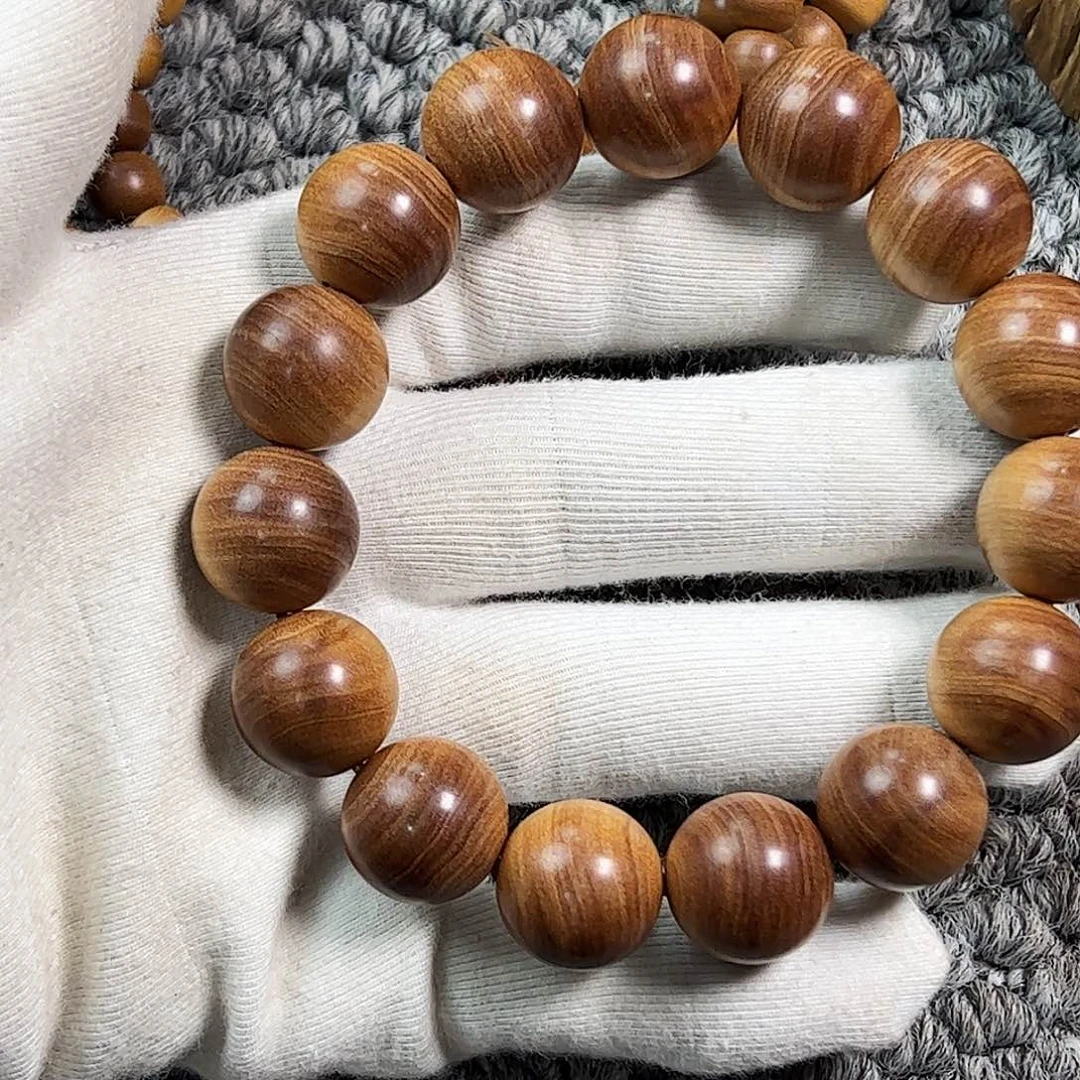 手串/手链檀香木迈索尔老山檀百年树心油1.5单圈手串，