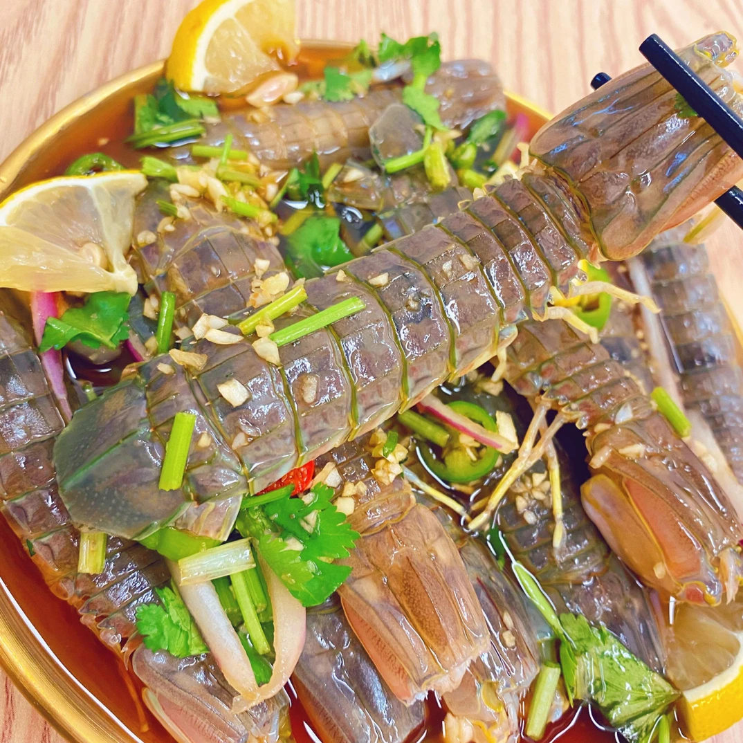 顺丰快递潮汕生腌虾姑 酱香皮皮虾一盒15条左右即食海鲜