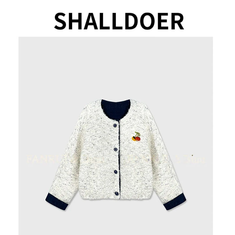 2025秋韩版宽松轻奢洋气高级感双色百搭外套女简约潮流女士