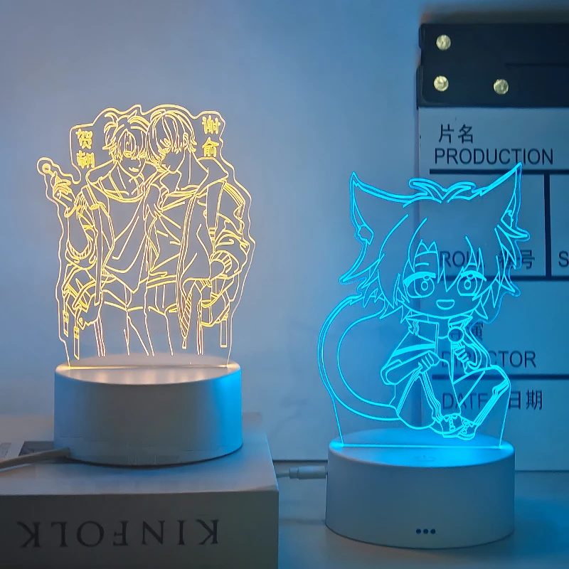 伪装学渣小说周边谢俞贺朝手办立牌摆件氛围小夜灯送女生闺蜜礼物