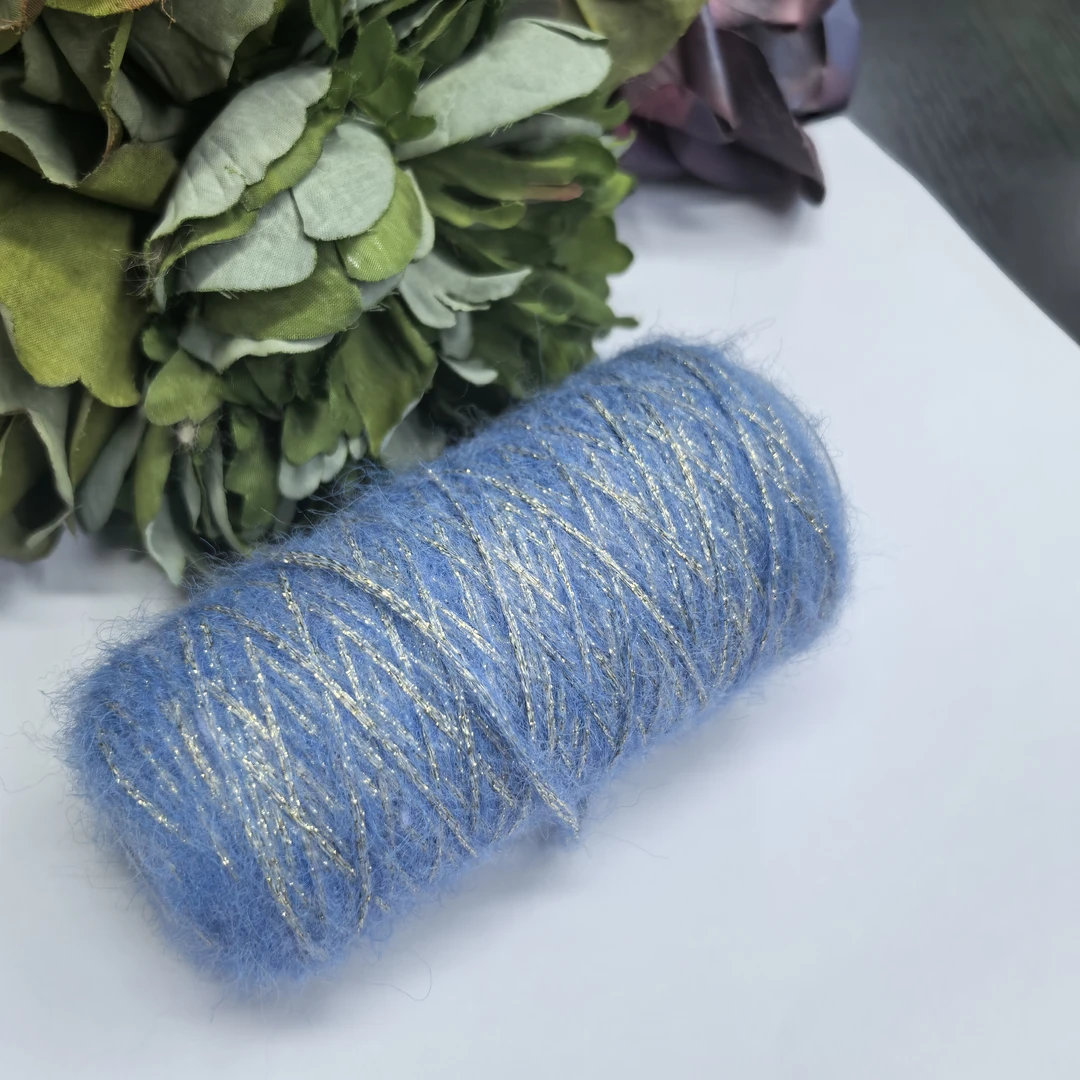 小美毛线手工编织金聪马海毛马海毛喷毛花式毛线（50克/团）