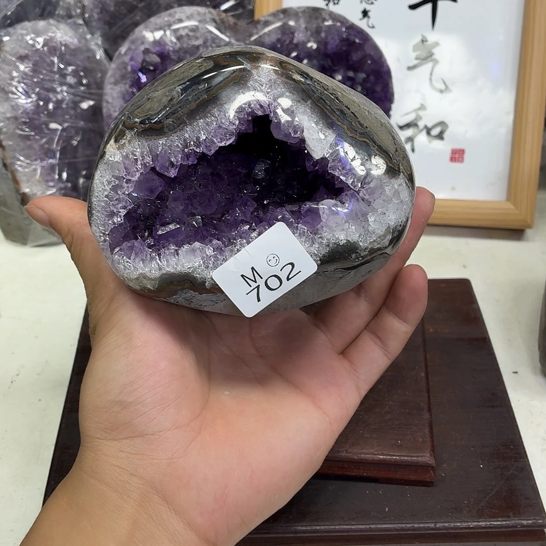未镶嵌摆件紫晶水晶