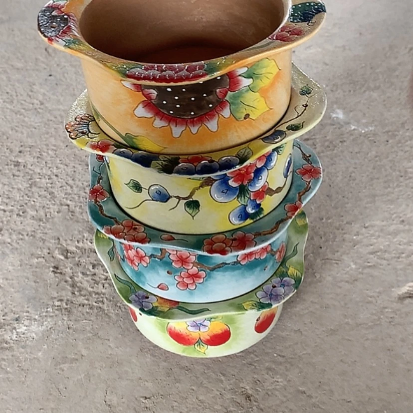 【闪购商品】红陶燕****子花盆