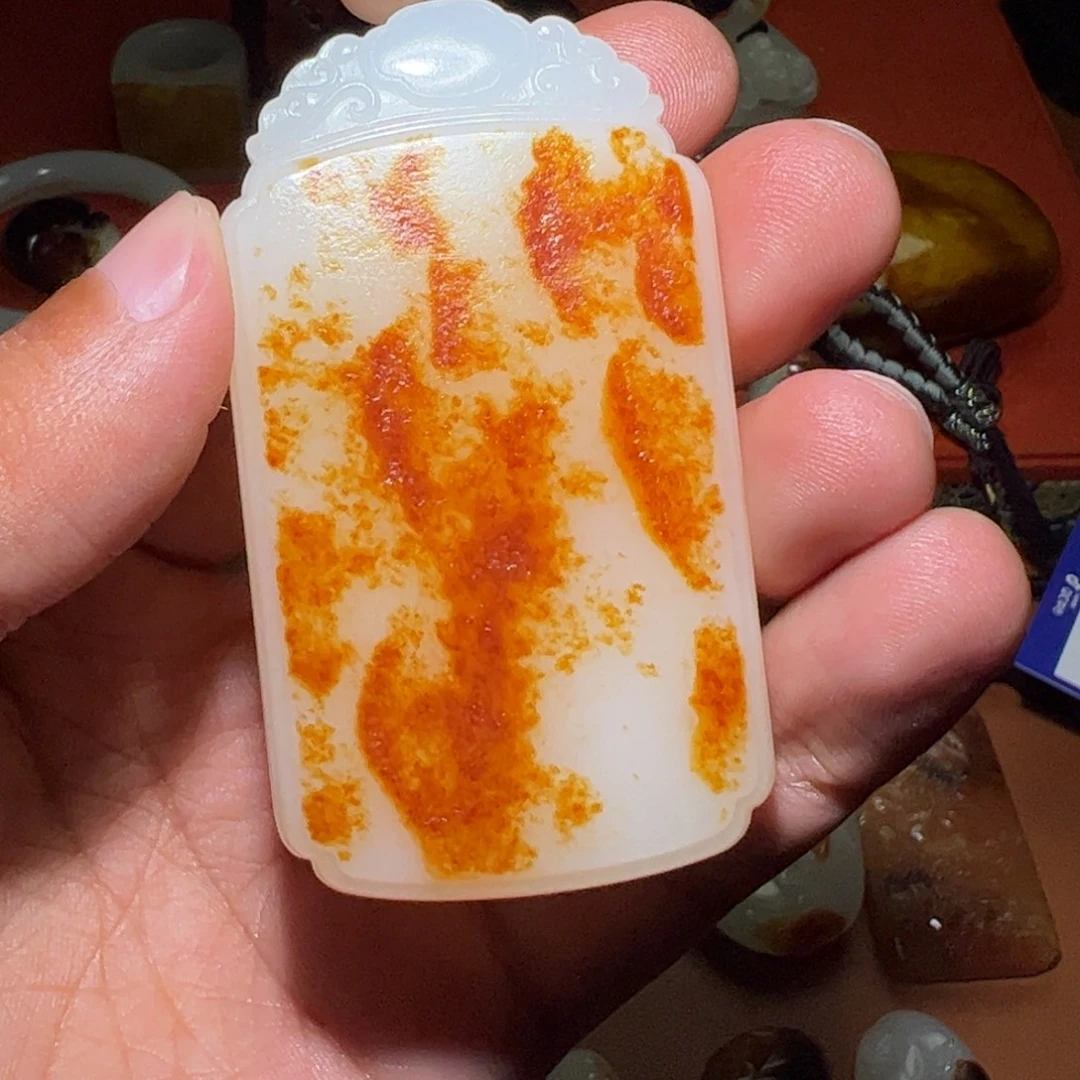 C***者和田玉未镶嵌挂件