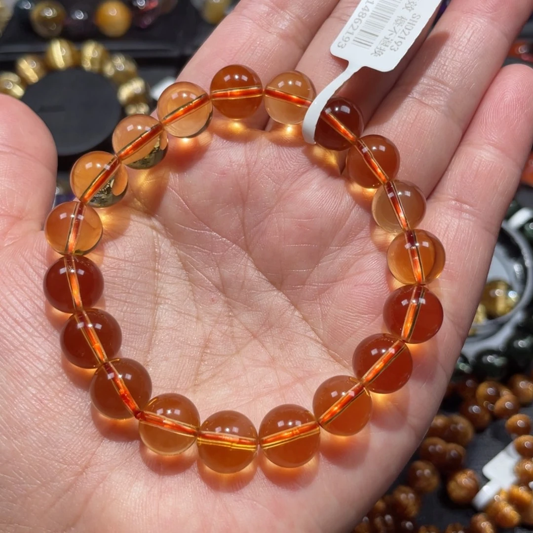 未镶嵌水晶手链黄水晶10mm左右