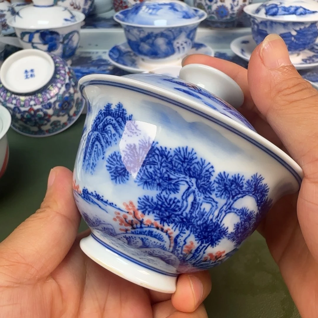 景德镇纯手绘茶具圆圆286