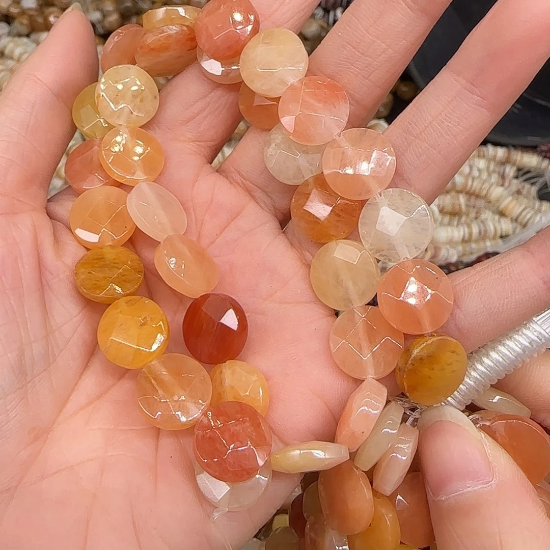 玛瑙/玉髓合金珠宝半成品东陵玉12mm一条双龟