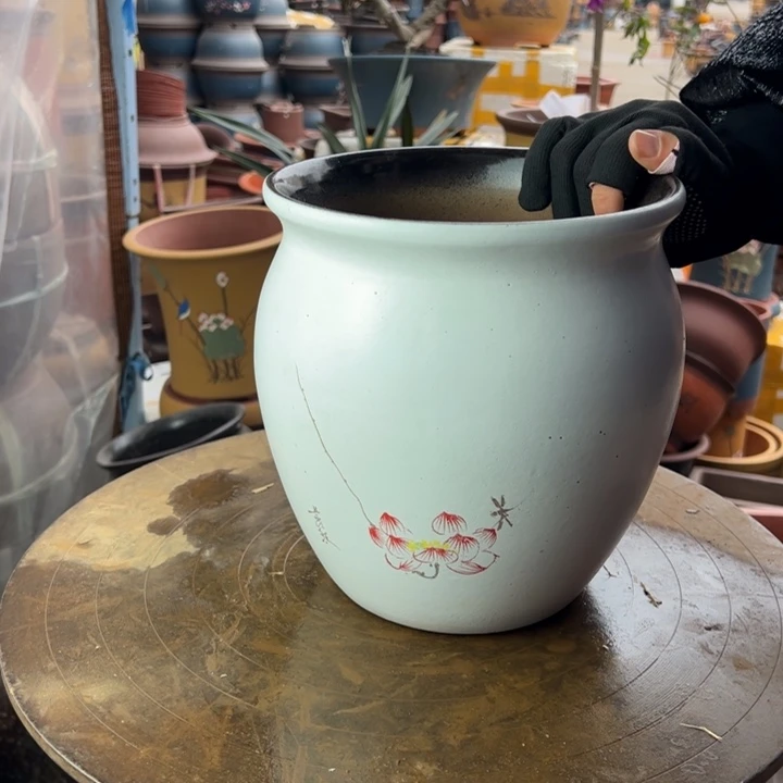 紫砂宜兴紫砂花盆9