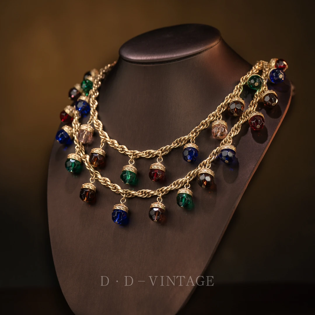 铜合金仿水晶项链 项链欧美气质2301