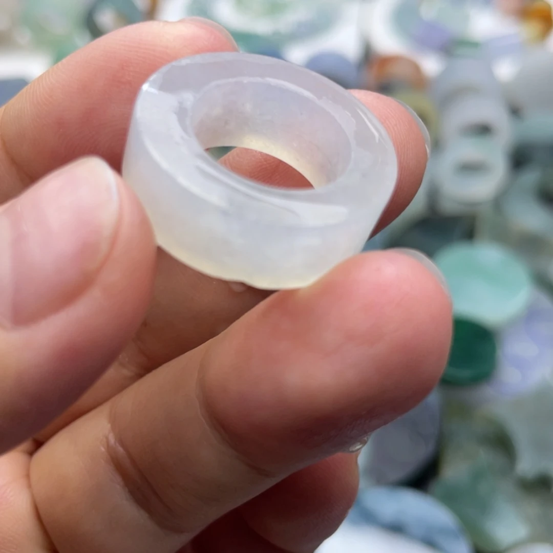 【闪购商品】未镶嵌定制翡翠天然翡翠9-16白冰