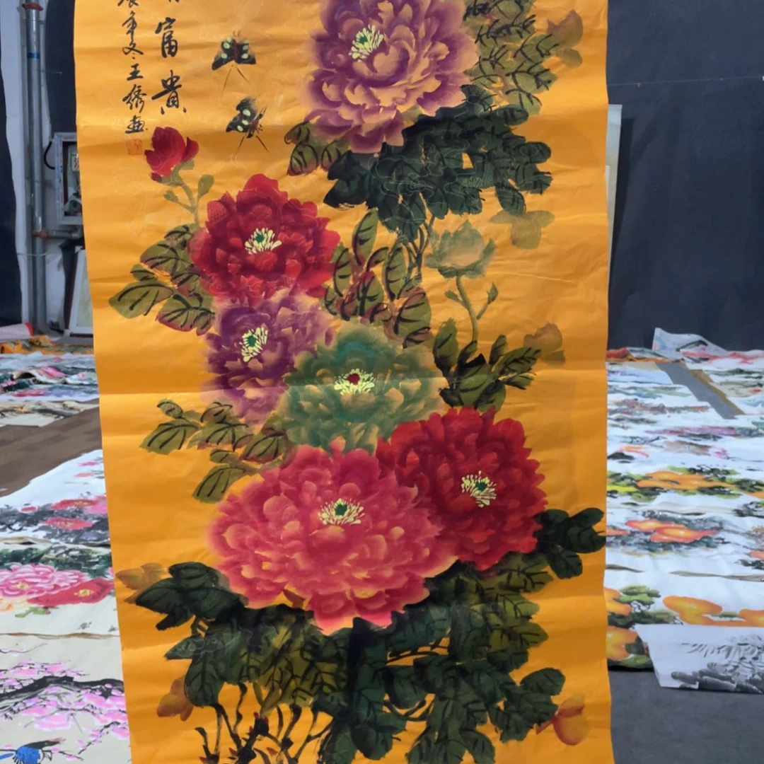 国画国画作品画心一张