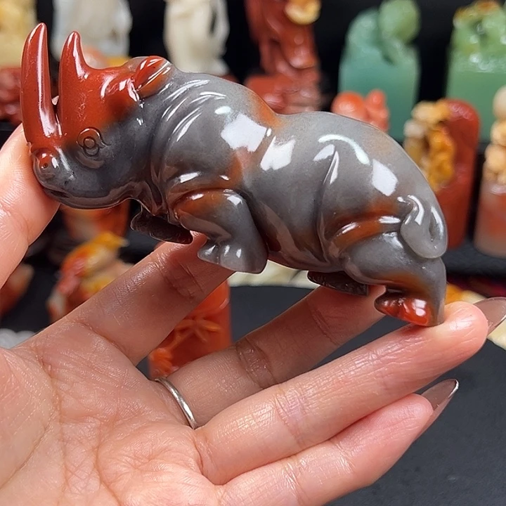 老挝石高山水冻石