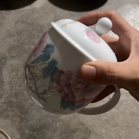 碗手绘办公杯一个陶瓷