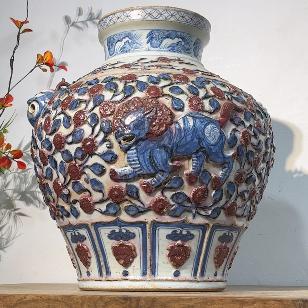 礼***数摆件陶青花瓷器摆件现代工艺品