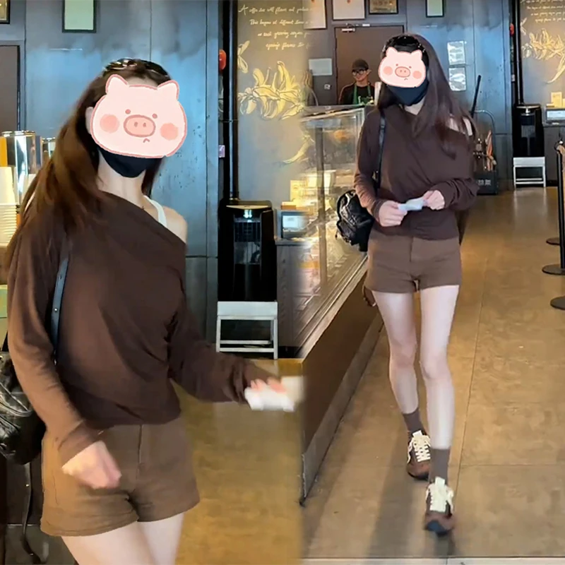 秋装搭配高级感巨好看套装裙女早秋穿搭时尚洋气时髦短裤两件套装