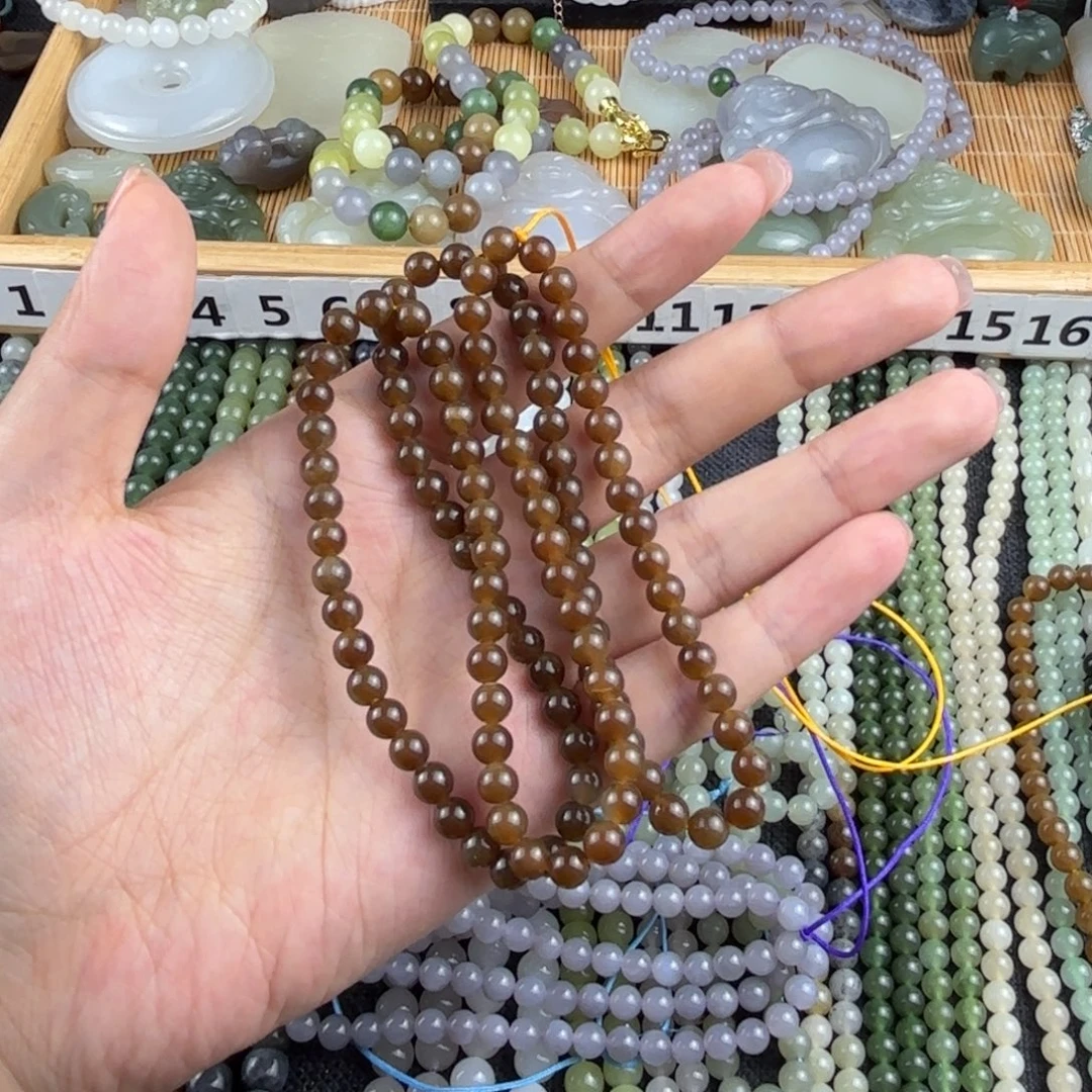红***K颈饰未镶嵌和田玉
