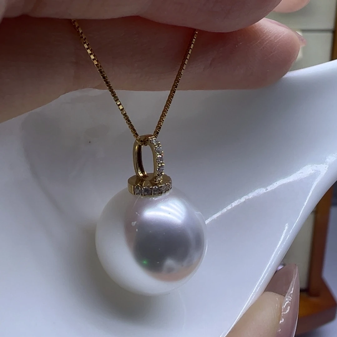吊坠(赠链)18K金镶嵌淡水珍珠