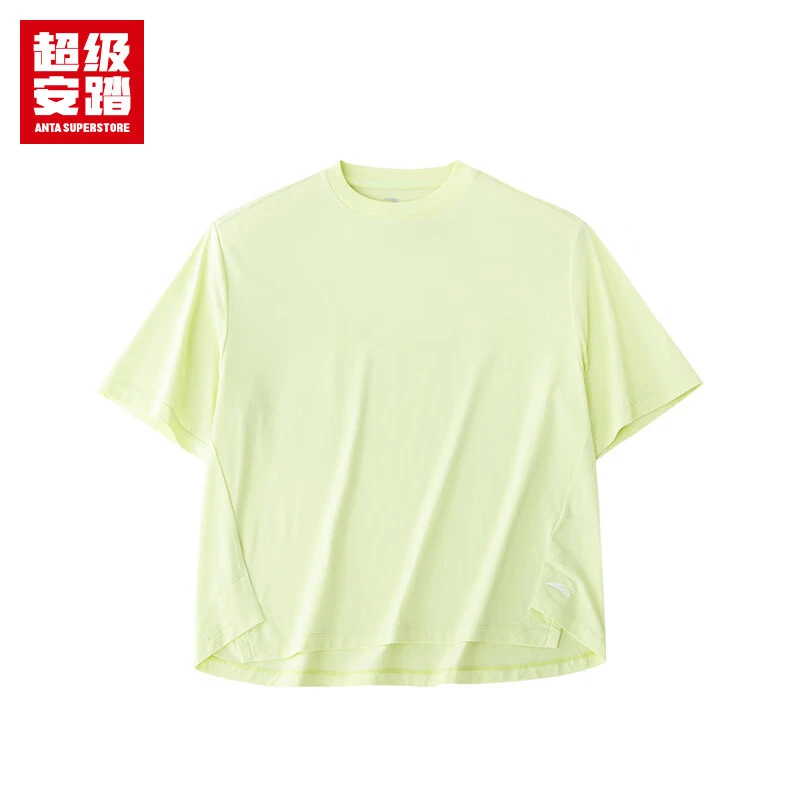 超级安踏短袖T恤女夏季透气女子经典文化短款简约套头衫上衣女
