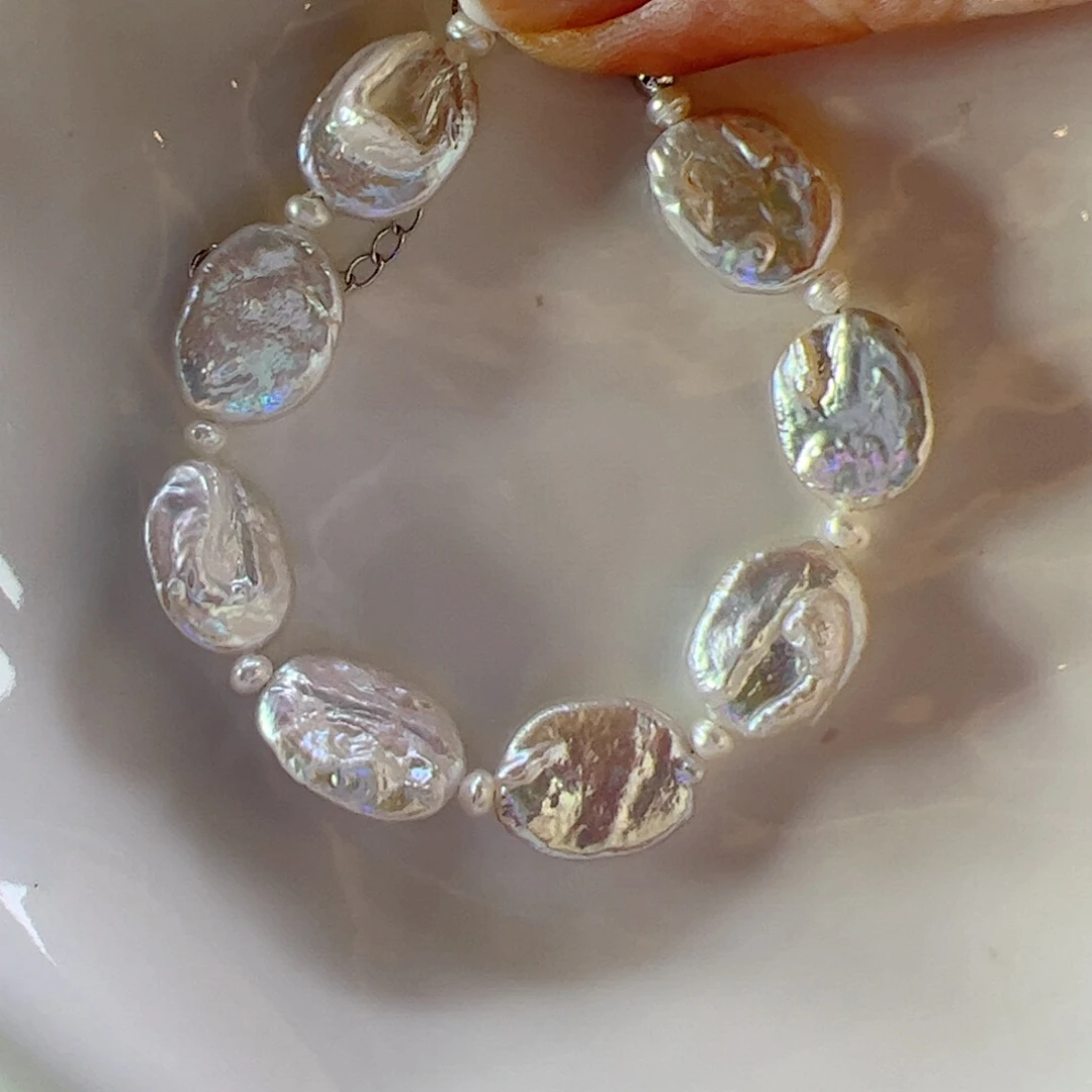 合金手绳淡水珍珠304