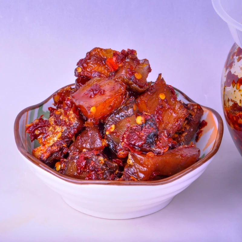 好恰馆 香辣坛子鱼208克瓶装即食腊鱼块下饭菜湖南特产休闲零食