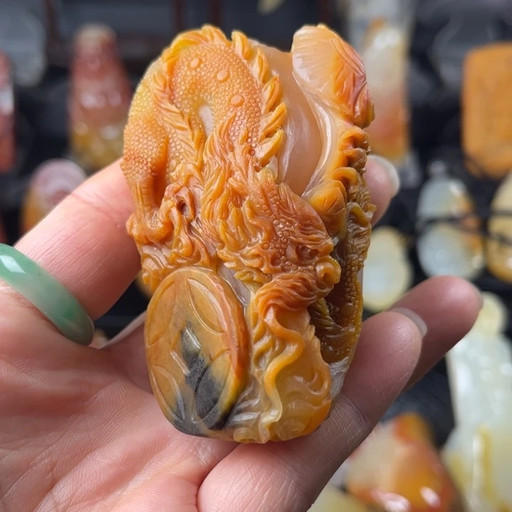石英质玉（黄龙玉）未镶嵌手链