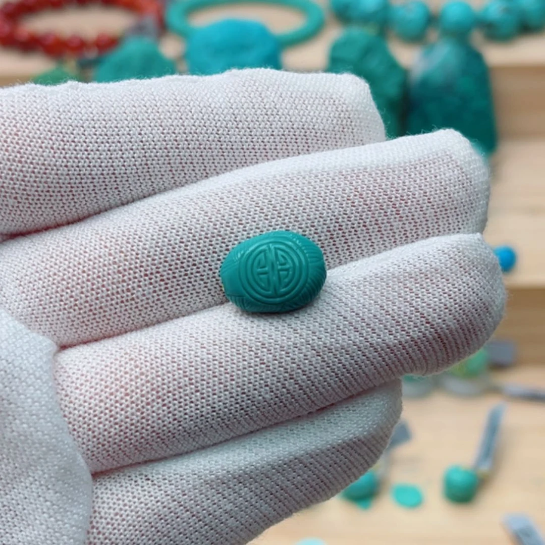 未镶嵌绿松石珠宝奇石