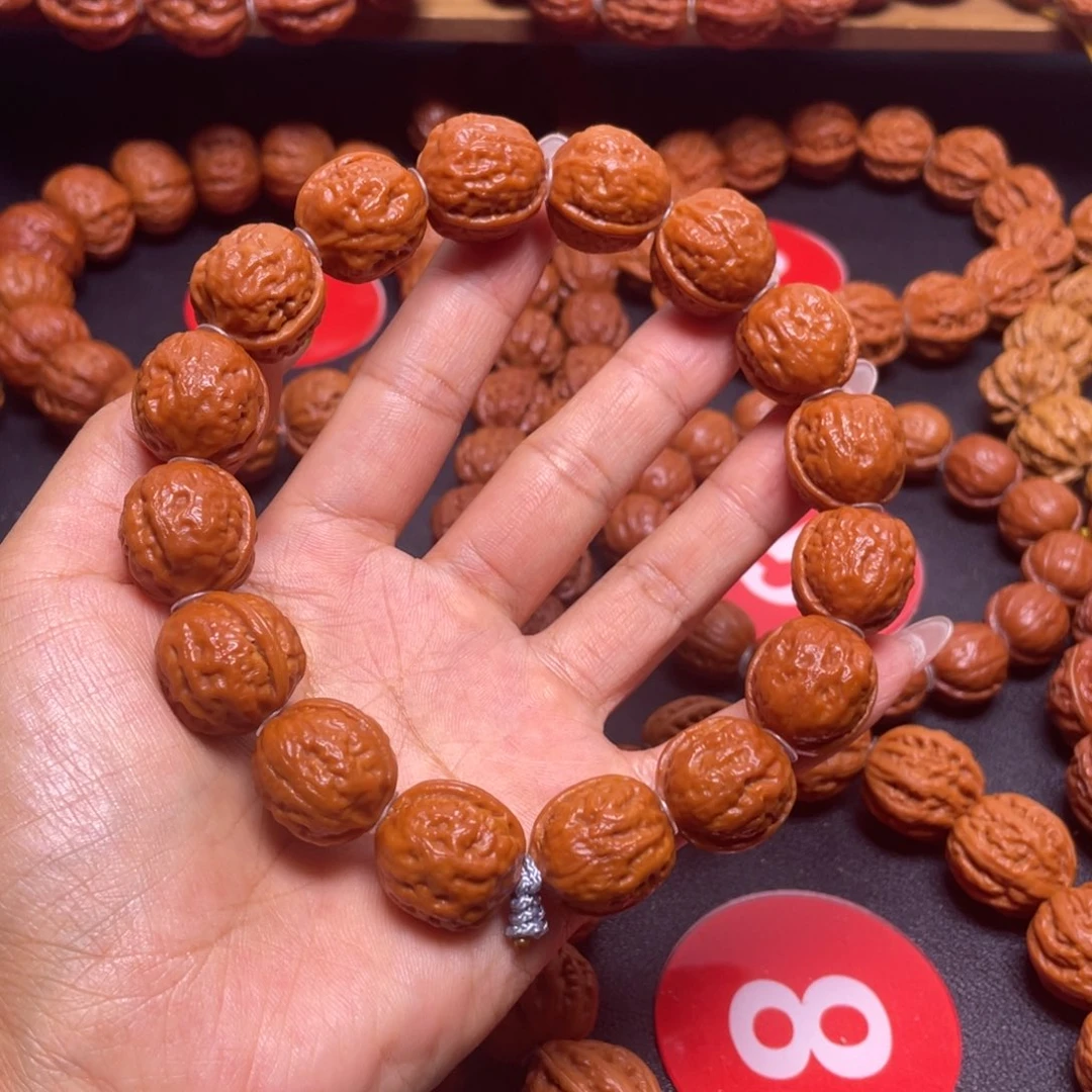 P***-文玩核桃手串野生小核桃手串粗筋