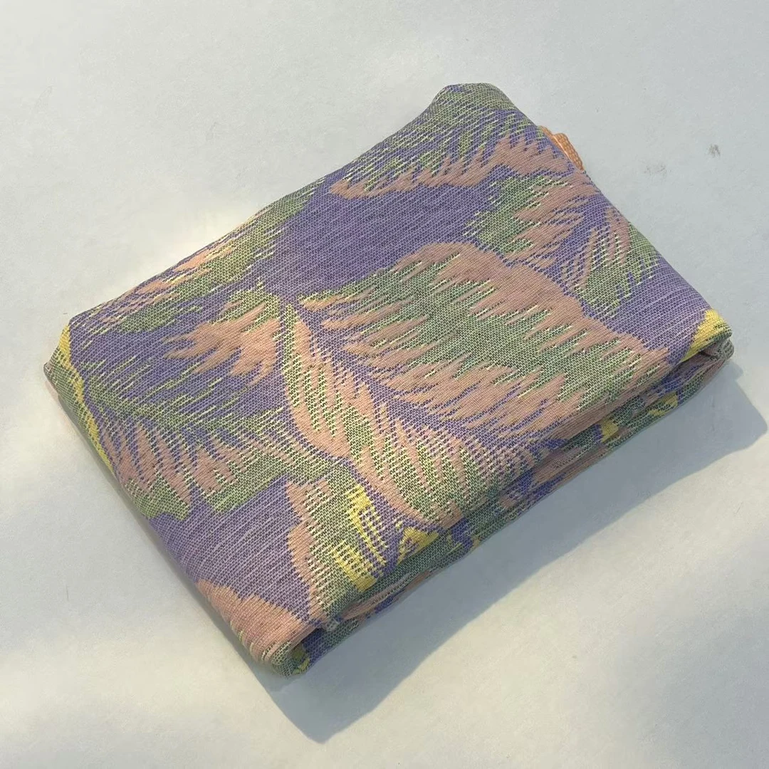 【枕巾】多层加厚枕巾一对装52*75cm  紫叶子