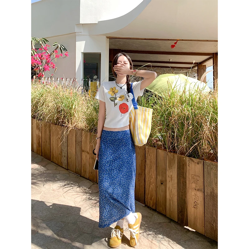 曾小咸 印花短袖T恤Z251TXR0885