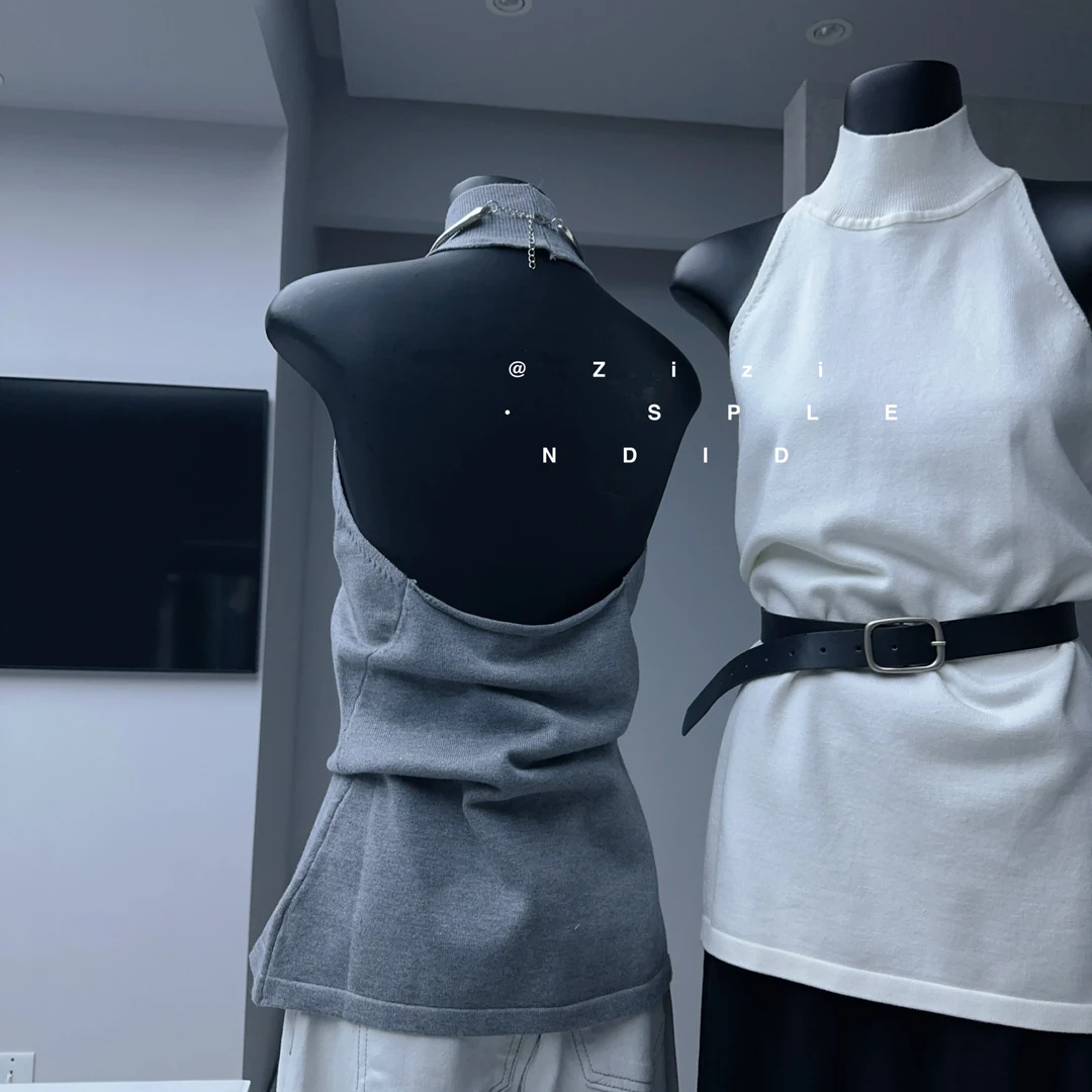 ZiZi 福秒（9Zi9168#) 挂脖式露背辣妹背心  9-216