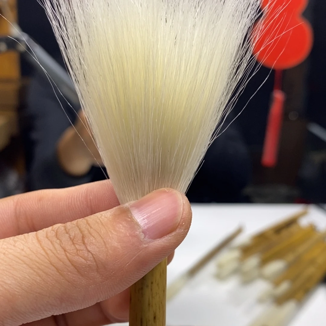 放漏04号，7.3出峰，0.7口径，纯细嫩光峰羊毫