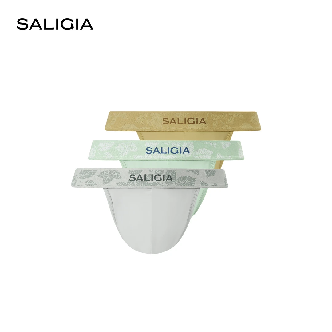 SALIGIA凉感胶囊清凉初夏瞬时凉感男士高叉内裤