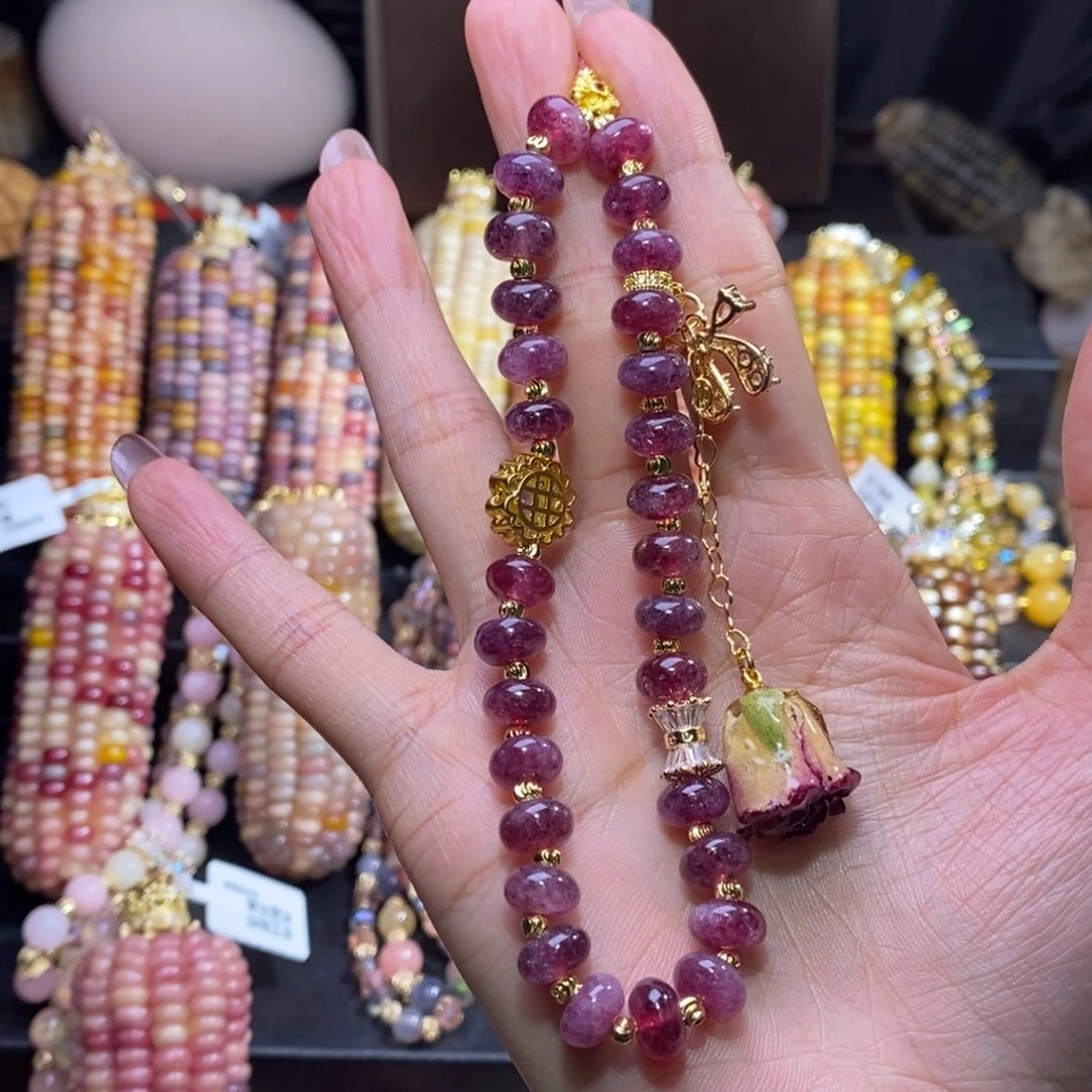 玉陌*L文玩玉米 玫瑰链