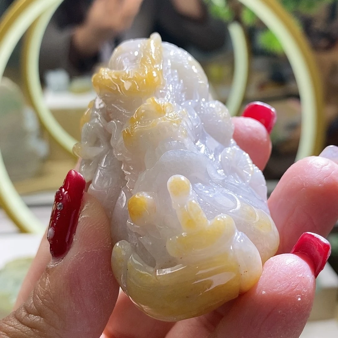 【闪购商品】翡翠颈饰未镶嵌龙牌