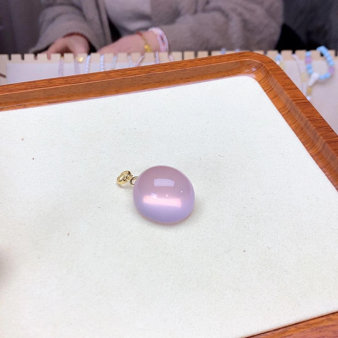 水晶颈饰未镶嵌明**刀定制项链