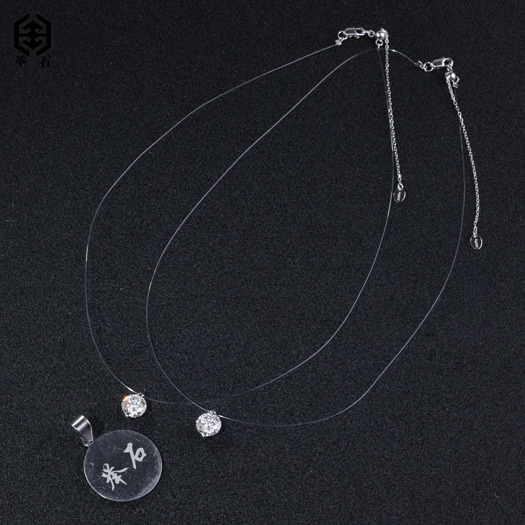 925银莫桑石银制品 X07-9819-183莫桑钻项链（一件/多样性发）v