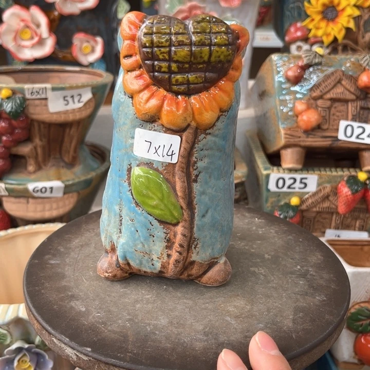 紫砂花盆粗陶材质多肉花盆