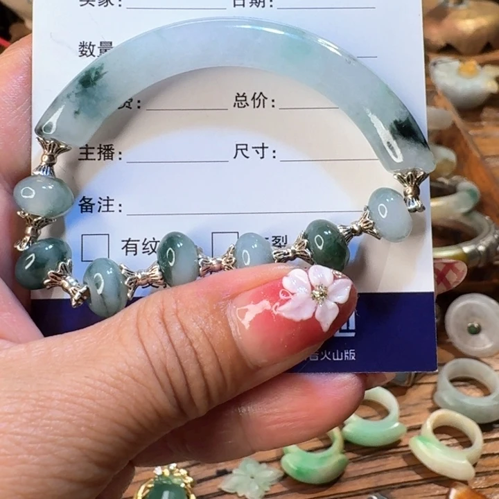 未镶嵌手链翡翠翡翠半弯条手串手镯