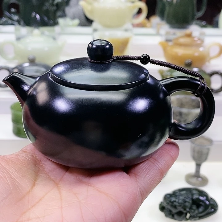 未镶嵌和田玉挂件茶壶180m l