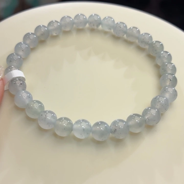 翡翠未镶嵌手链冰胶水墨丹青卡6.3