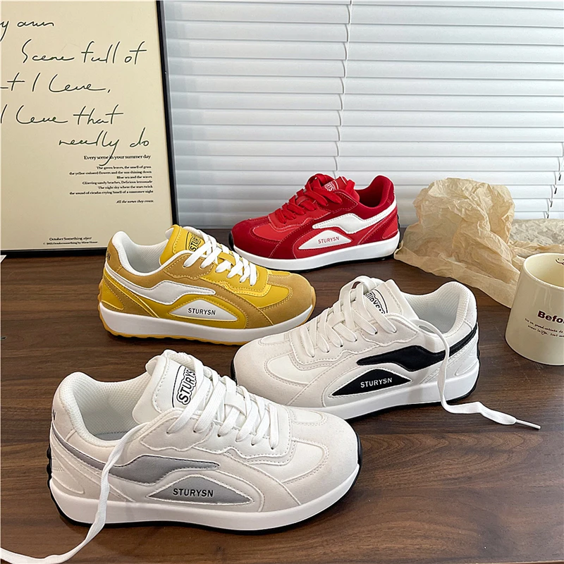 易少年 港风原创阿甘鞋女ins潮流2025秋季新款学生百搭运动休闲鞋