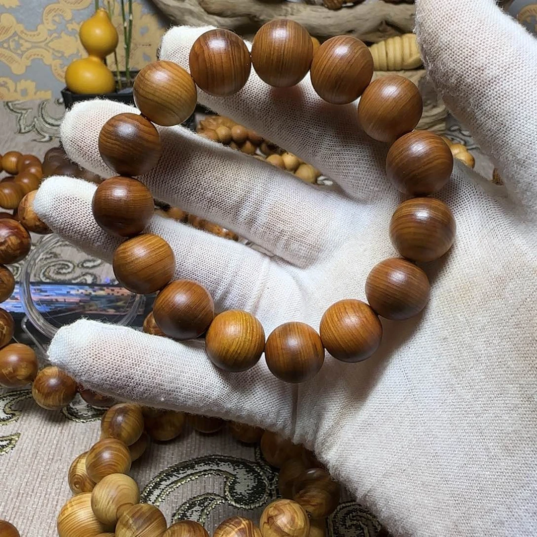 柏木（崖柏）手串/手链黑油素圈