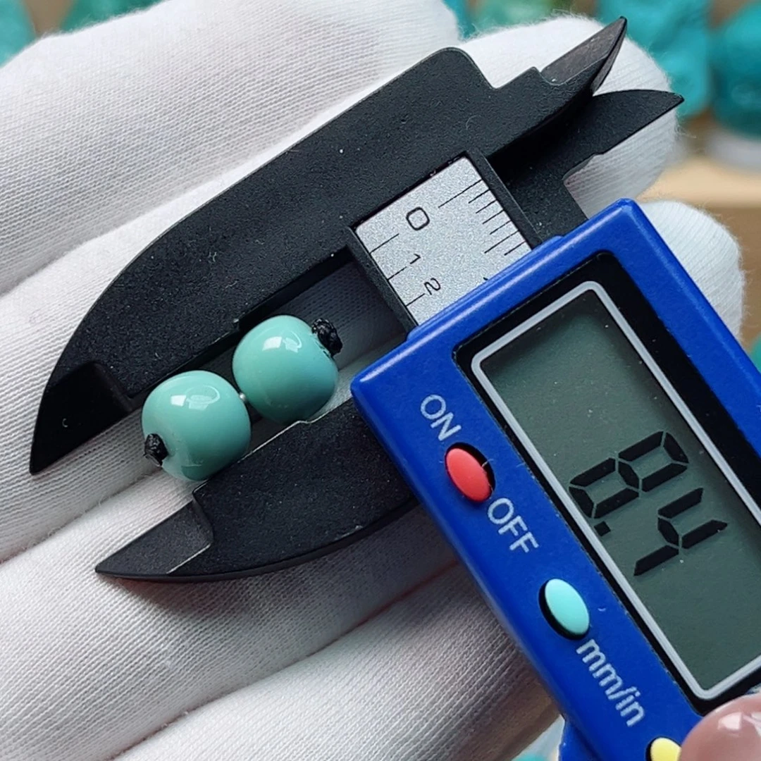 绿松石未镶嵌老型对珠