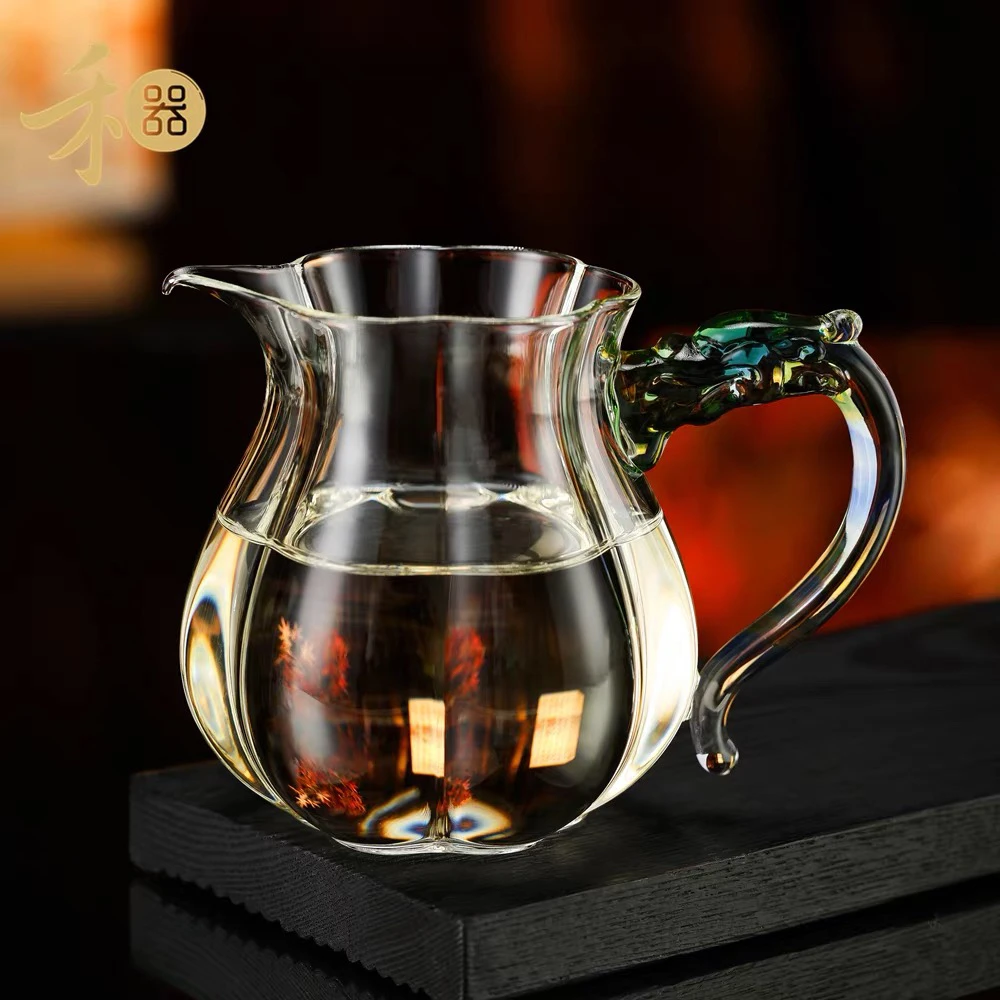 禾器2025新品锦隆茶海 高硼硅耐热玻璃公道杯 高档家用和器分茶器
